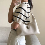 Women Underarm Bag Style Ladies Solid Commuter Handbags Female Shoulder Pack