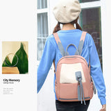 Large-capacity Tassel Student Schoolbag Waterproof Oxford Travel Backpack