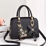 Embroidered Large-capacity Messenger Bag Women