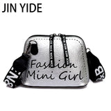 Women Crossbody Bag Shell Shaped Bag with Wide Shoulder Strap