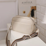 Solid PU Messenger Bag Small Square Bag Ladies Shoulder Bag