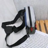 Streetwear Chest Bag Tri-Strap Men Women Patchwork HipHop Travel Chest Bag