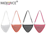 Triangle Rhinestones Shoulder Bag Messenger Bag for Women