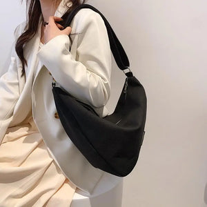 Canvas Triangle Shoulder Bag Men's Women's Crossbody Bag