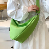 Canvas Triangle Shoulder Bag Men's Women's Crossbody Bag