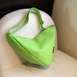 Canvas Triangle Shoulder Bag Men's Women's Crossbody Bag