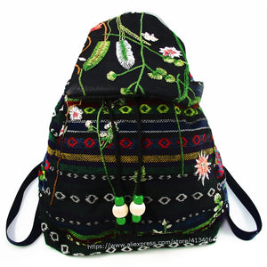 Tribal Vintage Hippie Colorful Travel Backpack Bag For Women SYS-586