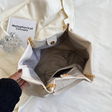 Canvas Crossbody Bag with Pockets for School and Leisure