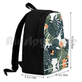 Tropical Blossom Outdoor Hiking Backpack Jungle Flower Floral