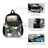 Tropical Blossom Outdoor Hiking Backpack Jungle Flower Floral