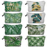 Tropical Leaf Cactus Monstera Cosmetic Bags Organizer Storage Gift Bag