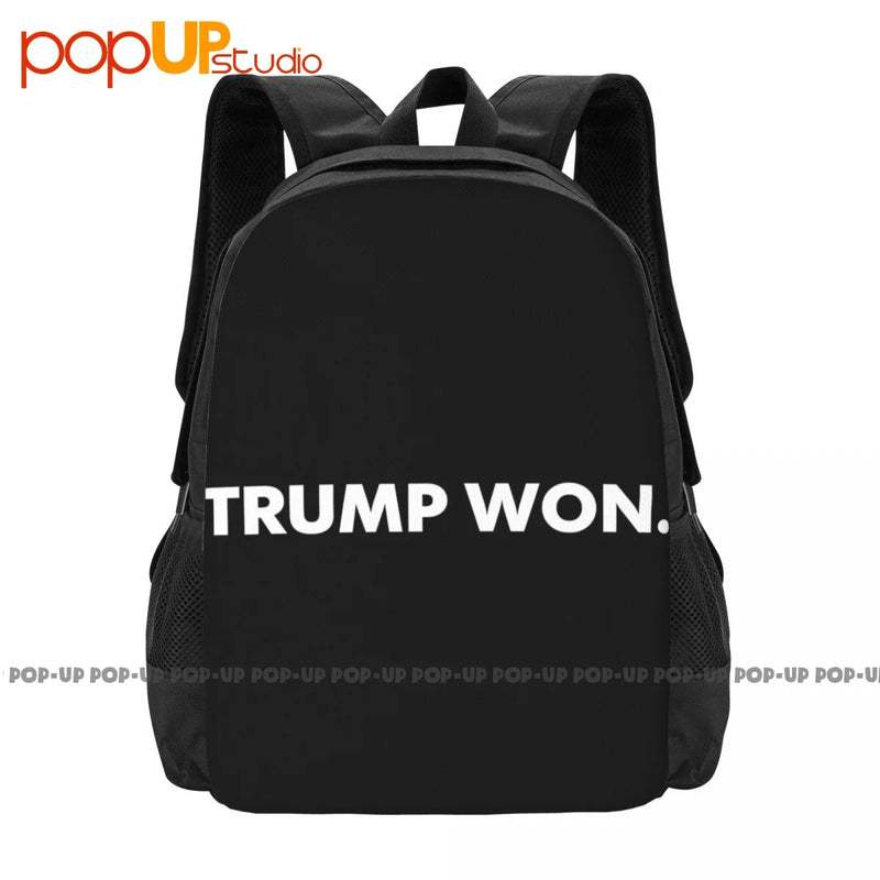 Trump Won Backpack Large Capacity Style Shopping Bag Outdoor