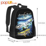 Tuna Fish Boat Boating Angler Off Shore Fishing Backpack