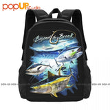 Tuna Fish Boat Boating Angler Off Shore Fishing Backpack
