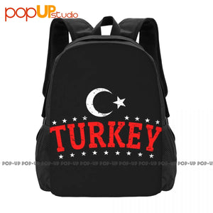 Turkey Flag Patriotic Heritage Flag Backpack Large Capacity