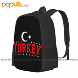 Turkey Flag Patriotic Heritage Flag Backpack Large Capacity