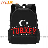 Turkey Flag Patriotic Heritage Flag Backpack Large Capacity