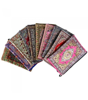 Fabric Bag with Golden Embroidery