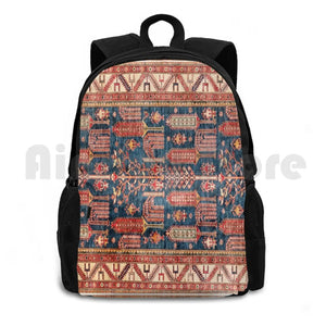 Outdoor Hiking Backpack Riding Climbing Sports Bag Carpet Pattern Texture Wool B