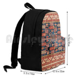Outdoor Hiking Backpack Riding Climbing Sports Bag Carpet Pattern Texture Wool B