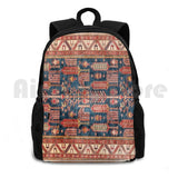 Outdoor Hiking Backpack Riding Climbing Sports Bag Carpet Pattern Texture Wool B