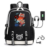 Turning Red Teen Girls Student School Bag Travel Backpack
