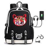 Turning Red Teen Girls Student School Bag Travel Backpack