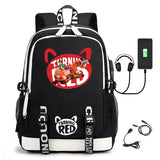 Turning Red Teen Girls Student School Bag Travel Backpack
