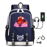 Turning Red Teen Girls Student School Bag Travel Backpack