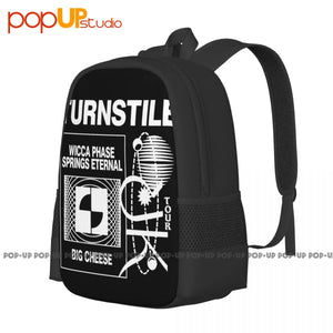 Turnstile American Hardcore Punk Band Glasgow Backpack Large Capacity Bookbag