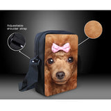 Twoheartsgirl African American King Messenger Bag Mini Crossbody Purse