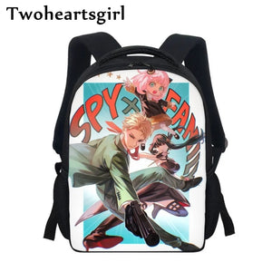Twoheartsgirl Anime Spy X Family Mini Backpack for Students