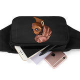 Twoheartsgirl Skull Printed Waist Packs Belt Bag Punk Style Fanny Pack