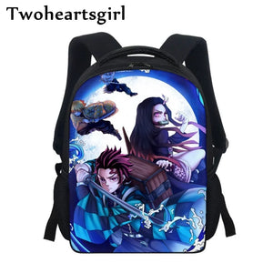 Twoheartsgirl Demon Slayer Kids Backpack