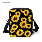 Mini Sunflower Messenger Bag for Women Crossbody Purse Girls Student Shoulder Ba