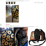 Mini Sunflower Messenger Bag for Women Crossbody Purse Girls Student Shoulder Ba