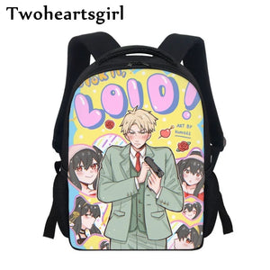 Twoheartsgirl Spy X Family Book Bag for Kids - Anime School Backpack
