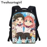 Twoheartsgirl Spy x Family Backpack Anime Anya Forger Children School Bags Boys