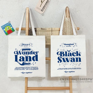 Hour Tote Bag Canvas Shopping Bags for Boutique