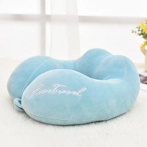 U-Shaped Travel Pillow Neck Pillow for Aircraft Car Office Lunch Break