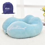 U-Shaped Travel Pillow Neck Pillow for Aircraft Car Office Lunch Break