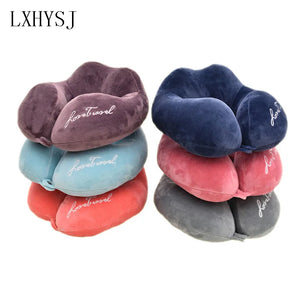U-Shaped Travel Pillow Neck Pillow for Aircraft Car Office Lunch Break