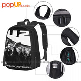 U2 Bono Rock Concert Zooropa Bloody Sunday Backpack Large Capacity Print