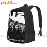 U2 Bono Rock Concert Zooropa Bloody Sunday Backpack Large Capacity Print