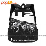 U2 Bono Rock Concert Zooropa Bloody Sunday Backpack Large Capacity
