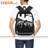 U2 Bono Rock Concert Zooropa Bloody Sunday Backpack Large Capacity