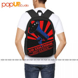 U2 Dublin Tour Backpack Vintage Art Print Gymnast Bag