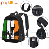 U2 Irish Flag Backpack Large Capacity Travel Beach Bag Sports Bag