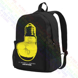 U2 Live In Paris Large Capacity Backpack Vintage