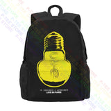 U2 Live In Paris Large Capacity Backpack Vintage
